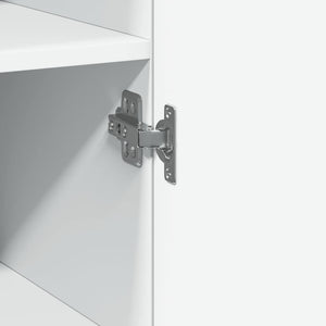 Schmaler Hochschrank Weiß 50x42,5x225 cm