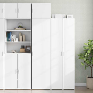 Schmaler Hochschrank Weiß 50x42,5x225 cm