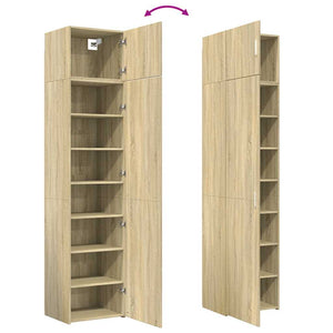 Schmaler Hochschrank Sonoma-Eiche 50x42,5x225 cm