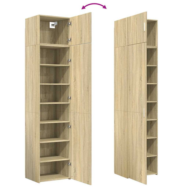 Schmaler Hochschrank Sonoma-Eiche 50x42,5x225 cm