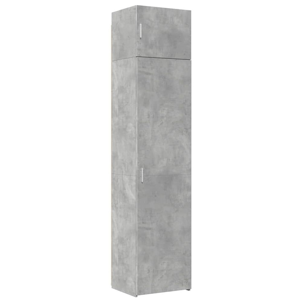 Schmaler Hochschrank Betongrau 50x42,5x225 cm