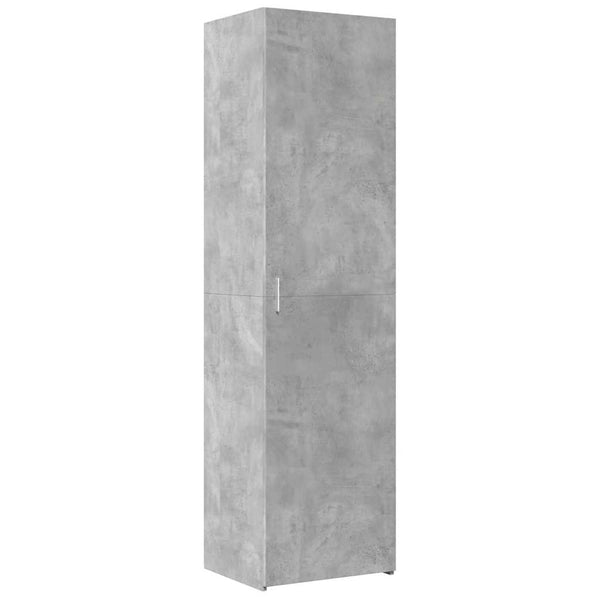 Schmaler Hochschrank Betongrau 50x42,5x225 cm