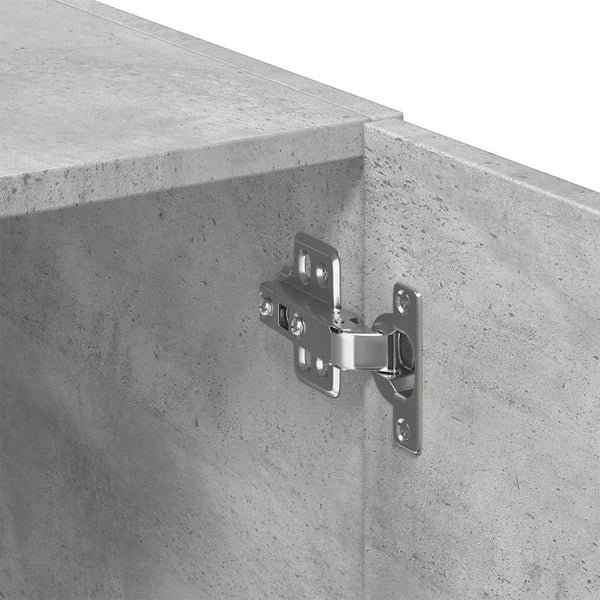 Schmaler Hochschrank Betongrau 50x42,5x225 cm