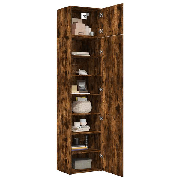 Schmaler Hochschrank Räuchereiche 50x42,5x225 cm