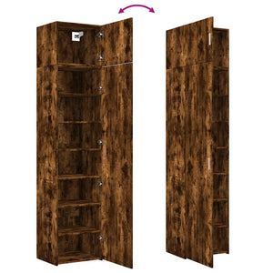 Schmaler Hochschrank Räuchereiche 50x42,5x225 cm