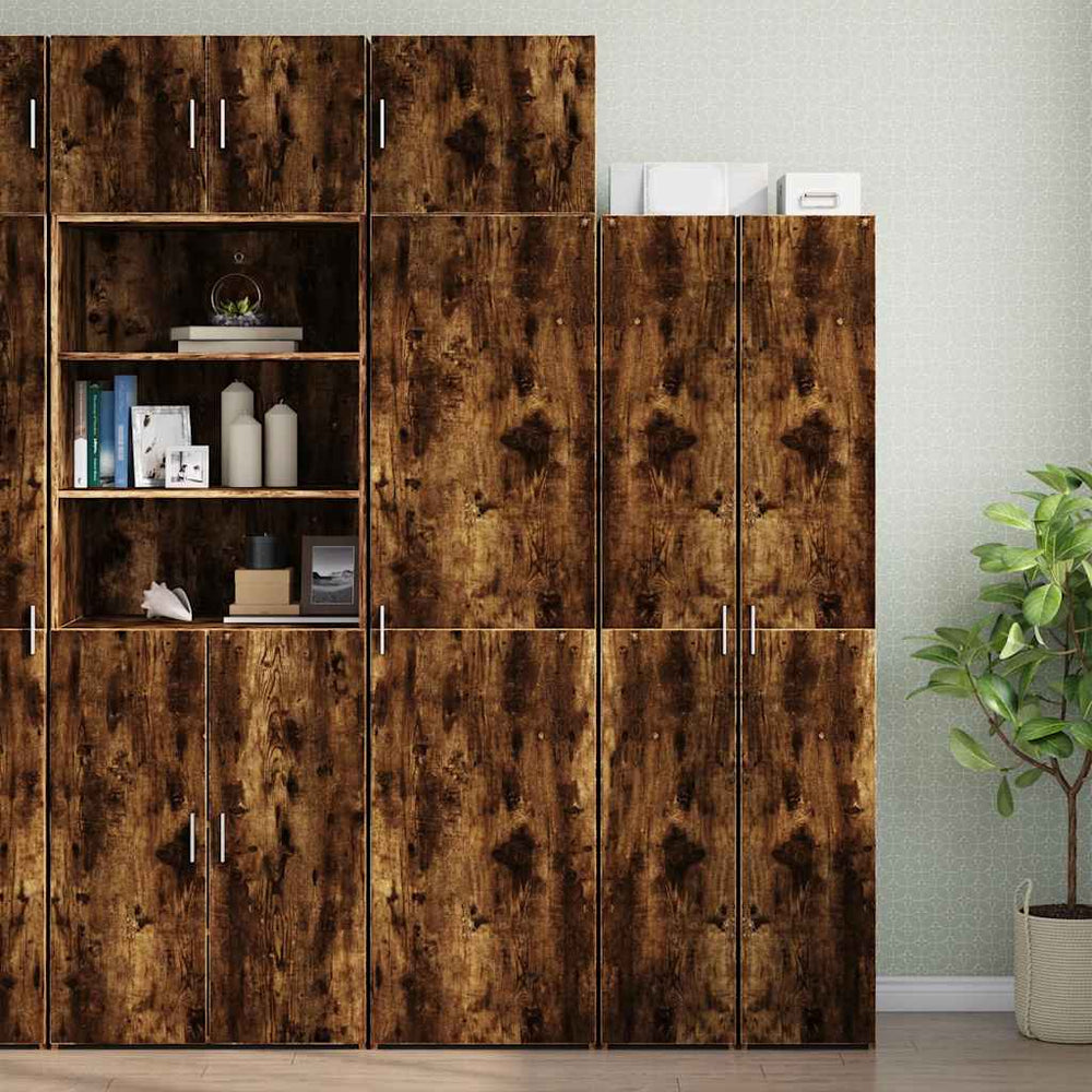 Schmaler Hochschrank Räuchereiche 50x42,5x225 cm