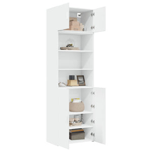 Weißer Hochschrank 70x42,5x225 cm