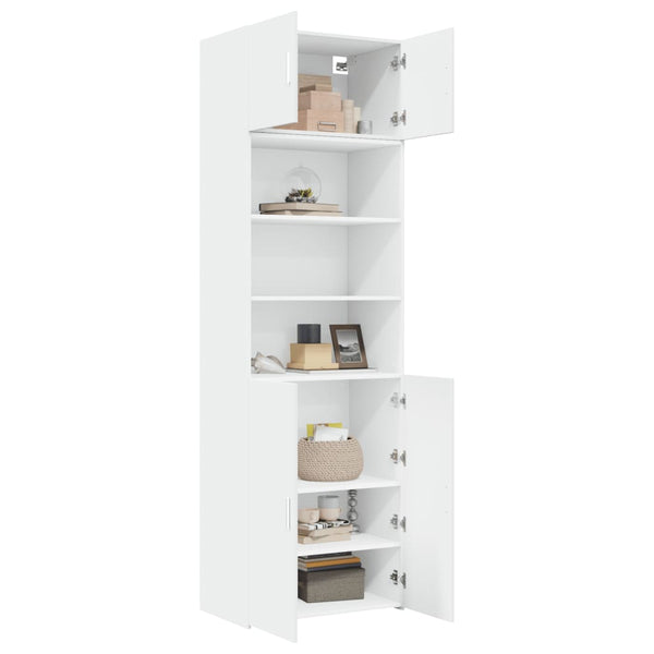 Weißer Hochschrank 70x42,5x225 cm