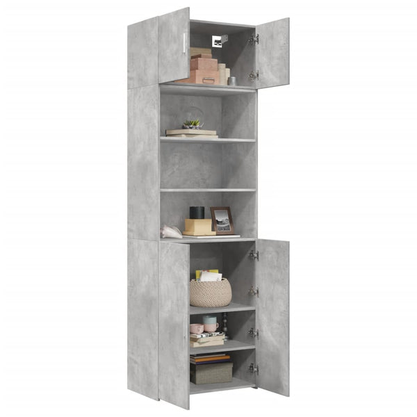 Hochschrank Betongrau 70x42,5x225 cm