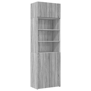 Grauer Hochschrank Sonoma 70x42,5x225 cm