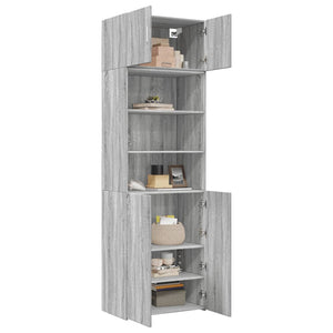 Grauer Hochschrank Sonoma 70x42,5x225 cm