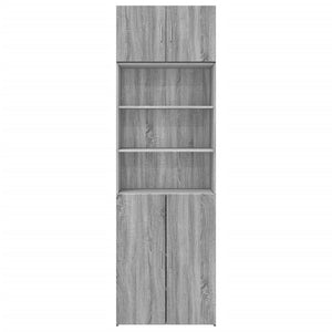 Grauer Hochschrank Sonoma 70x42,5x225 cm