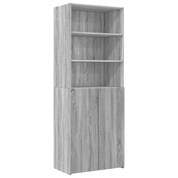 Grauer Hochschrank Sonoma 70x42,5x225 cm