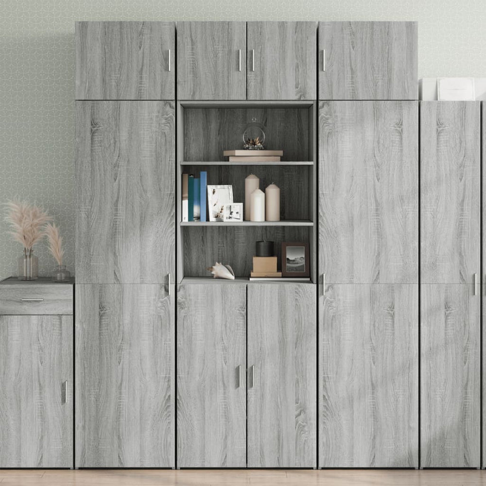 Grauer Hochschrank Sonoma 70x42,5x225 cm