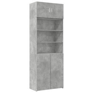 Hochschrank Betongrau 80x42,5x225 cm