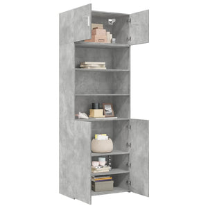 Hochschrank Betongrau 80x42,5x225 cm