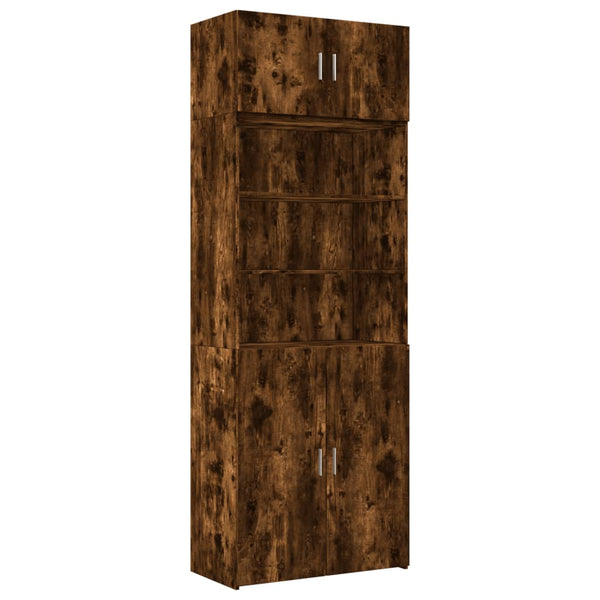Hochschrank Räuchereiche, 225 cm hoch