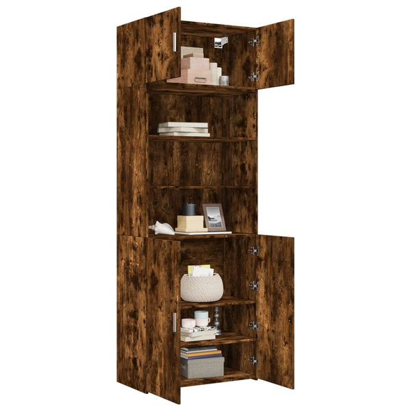 Hochschrank Räuchereiche, 225 cm hoch