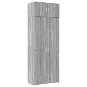 Hochschrank Grau Sonoma 80x42,5x225 cm