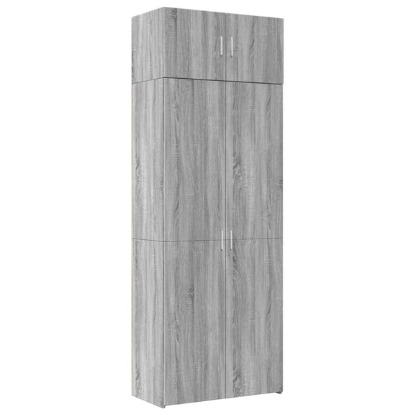 Hochschrank Grau Sonoma 80x42,5x225 cm