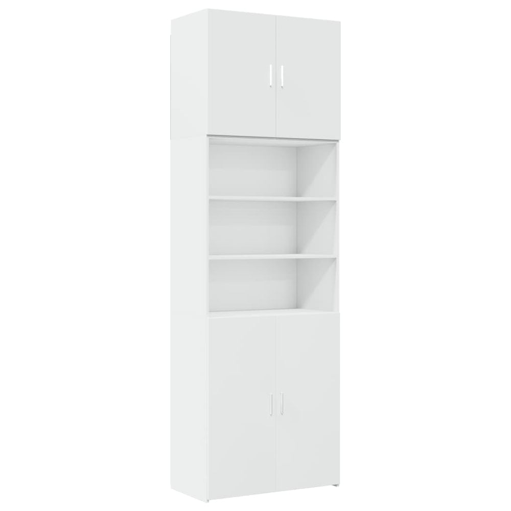 Highboard Weiß 80x42,5x249 cm