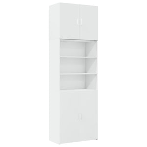 Highboard Weiß 80x42,5x249 cm