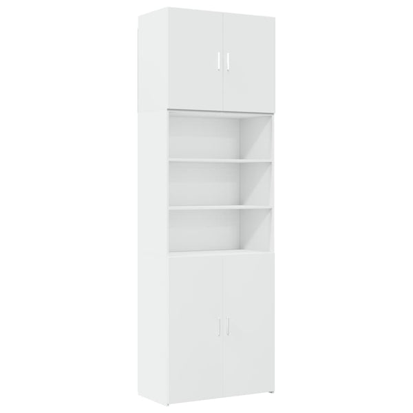 Highboard Weiß 80x42,5x249 cm