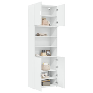Highboard Weiß 80x42,5x249 cm