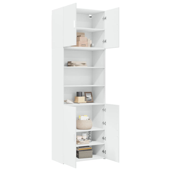 Highboard Weiß 80x42,5x249 cm