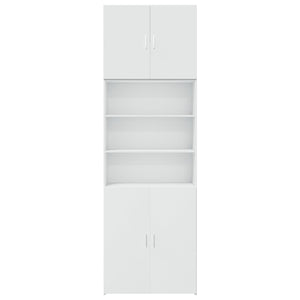 Highboard Weiß 80x42,5x249 cm