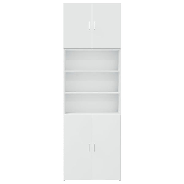 Highboard Weiß 80x42,5x249 cm