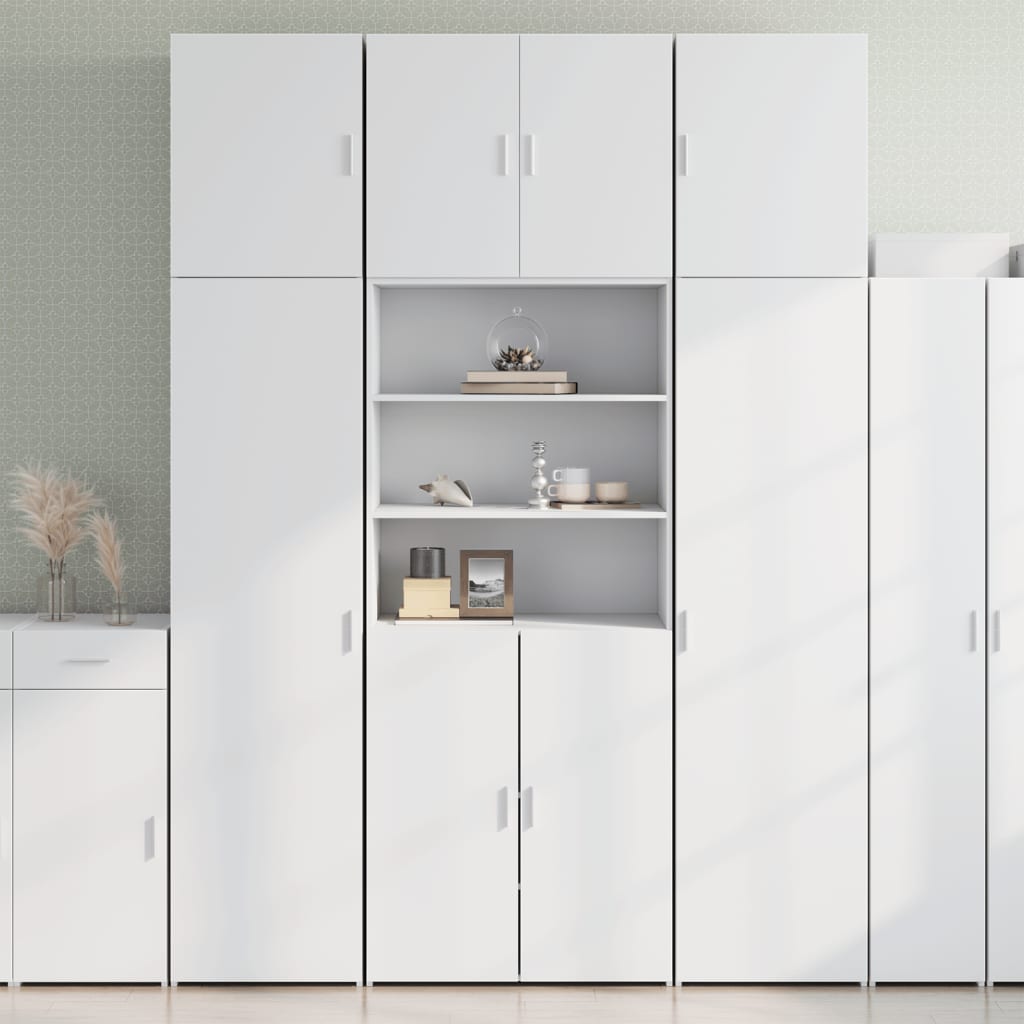 Highboard Weiß 80x42,5x249 cm