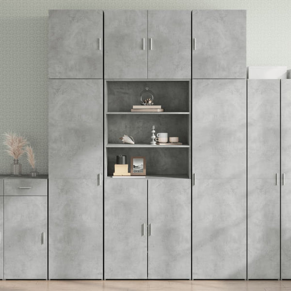 Highboard Betongrau 80x42,5x249 cm