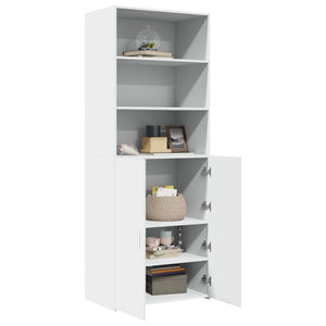 Highboard Weiß 70x42,5x185 cm