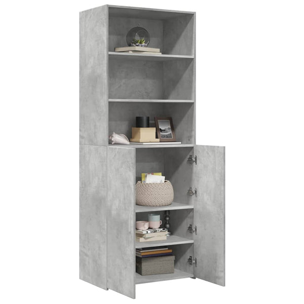 Highboard Betongrau 70x42,5x185 cm