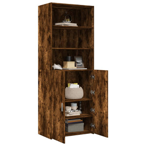 Highboard Räuchereiche 70x42,5x185 cm