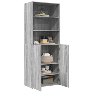 Highboard Grau Sonoma 70x185 cm