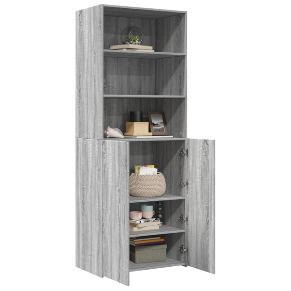 Highboard Grau Sonoma 70x185 cm