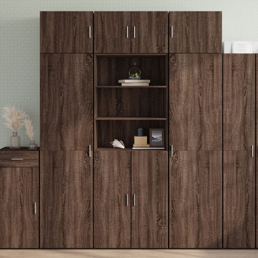 Highboard Braun Eichen-Optik 70x185 cm