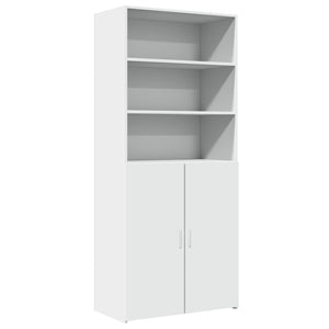 Highboard Weiß 80x185cm Holzwerkstoff