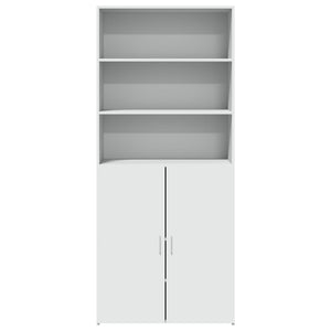 Highboard Weiß 80x185cm Holzwerkstoff