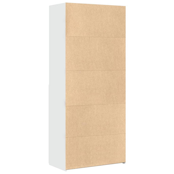 Highboard Weiß 80x185cm Holzwerkstoff