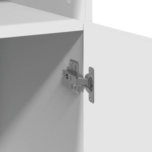 Highboard Weiß 80x185cm Holzwerkstoff