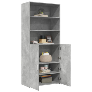 Highboard Betongrau 80x42,5x185 cm