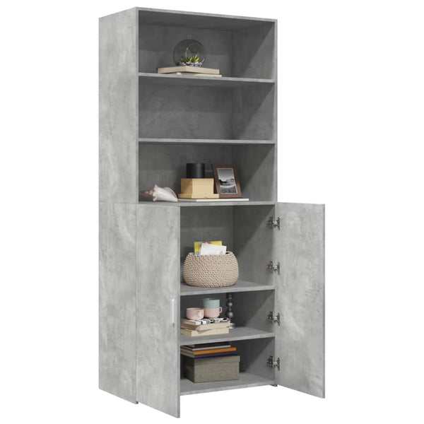 Highboard Betongrau 80x42,5x185 cm
