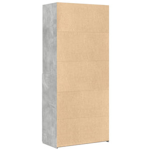 Highboard Betongrau 80x42,5x185 cm