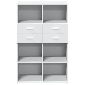 Highboard Weiß 80x42,5x124 cm