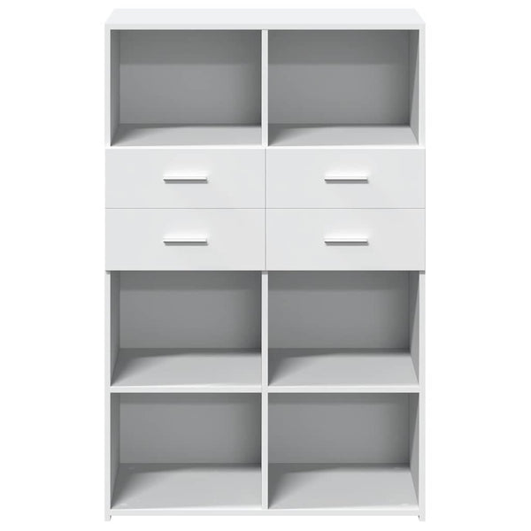 Highboard Weiß 80x42,5x124 cm