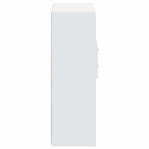 Highboard Weiß 80x42,5x124 cm