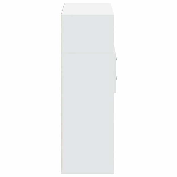 Highboard Weiß 80x42,5x124 cm